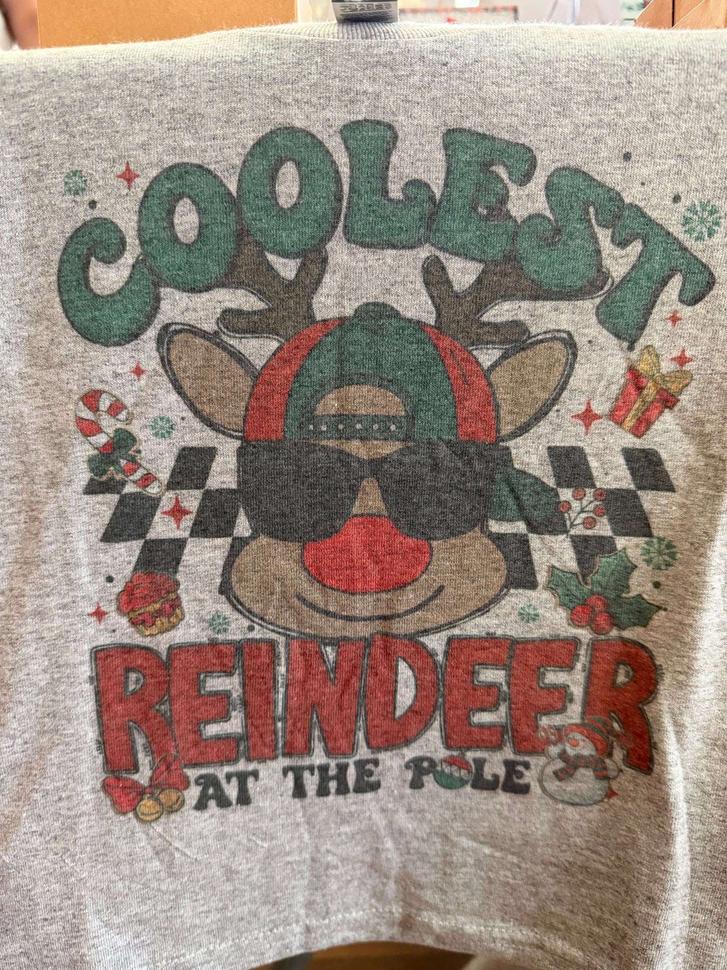 Youth Boy Coolest Reindeer T-Shirt