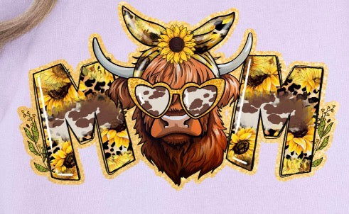 Sunflower Cow Mom