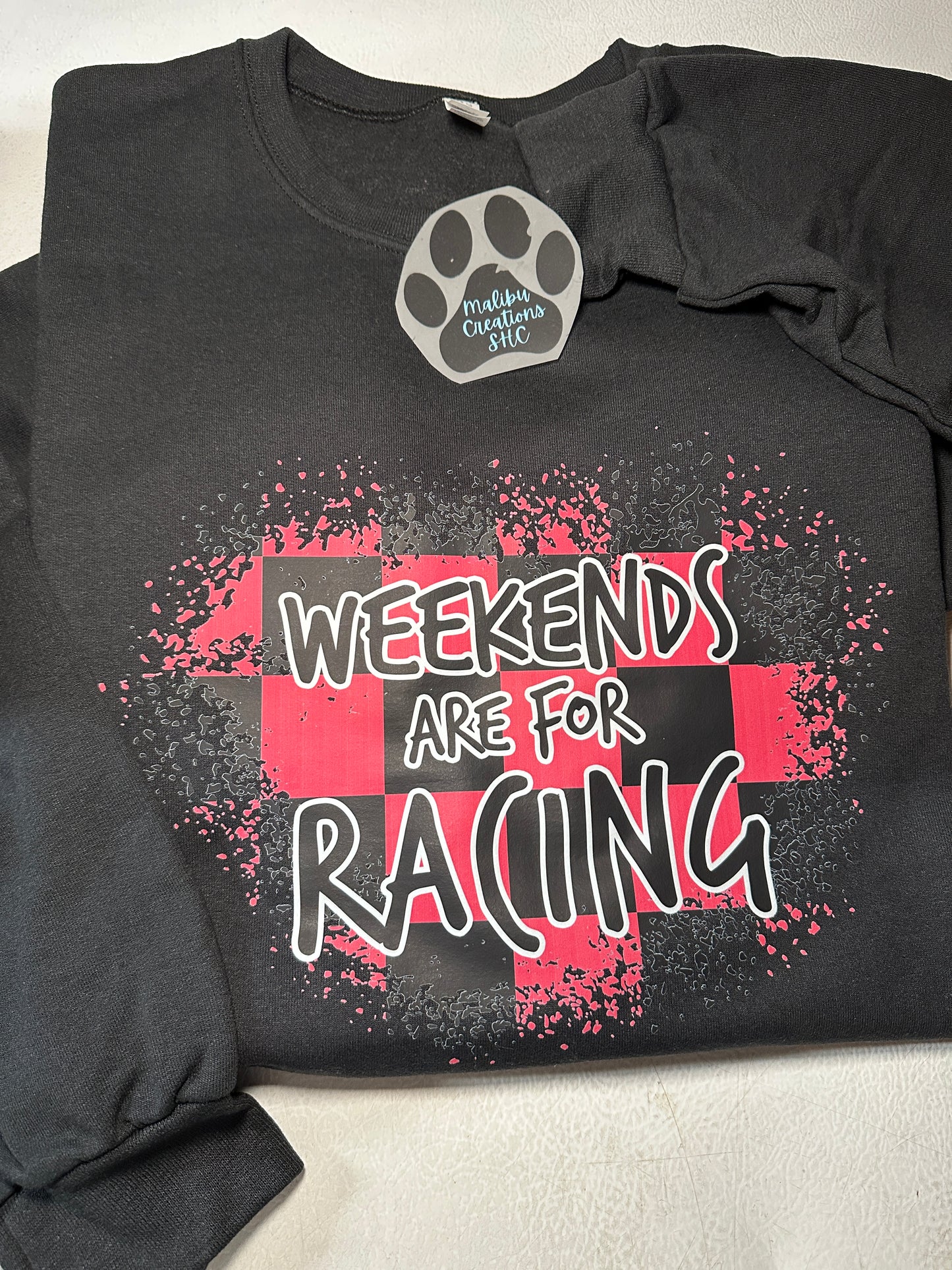 Weekends are for Racing Crewneck