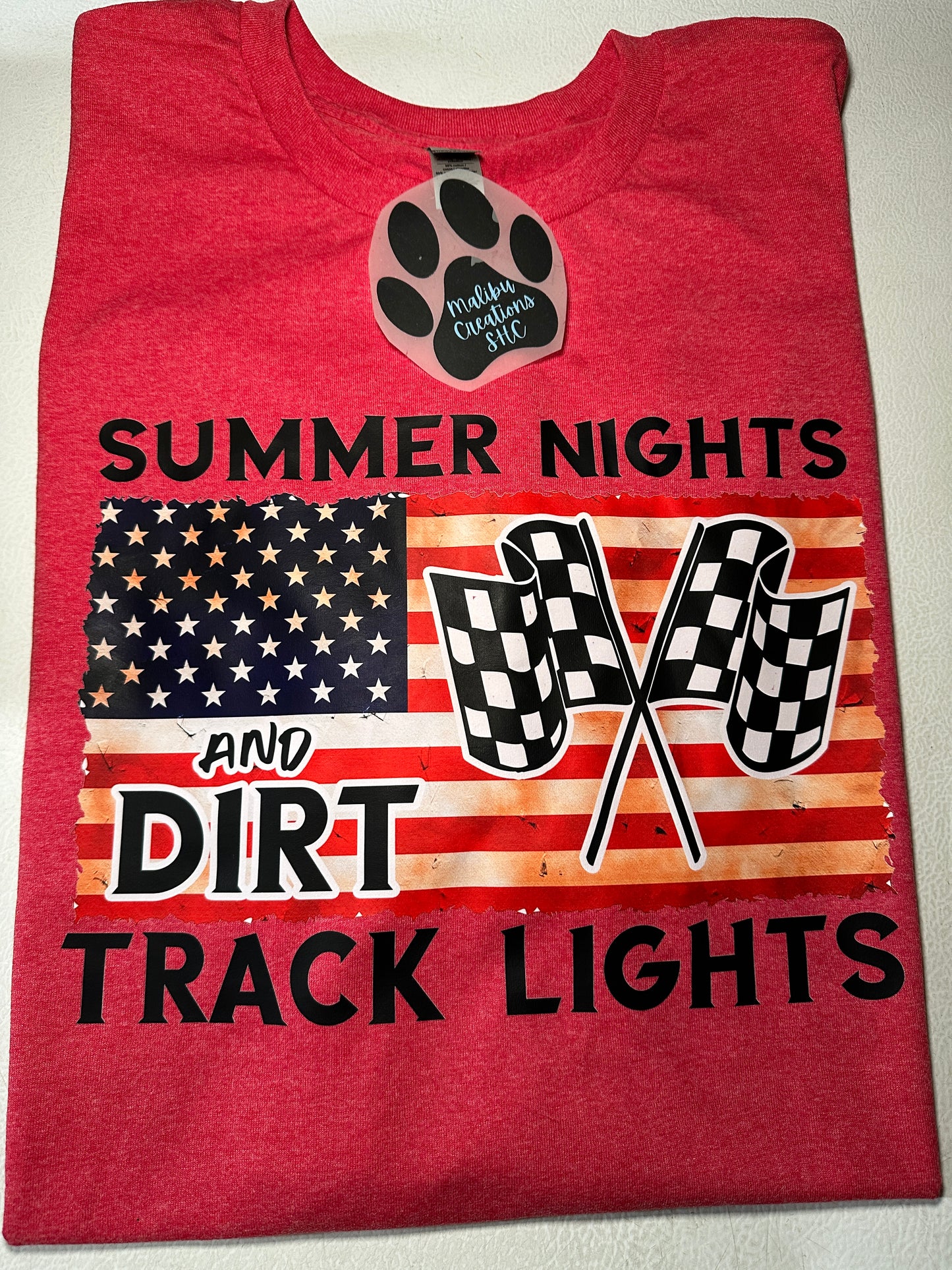 Summer Nights Dirt Track Lights T-Shirt