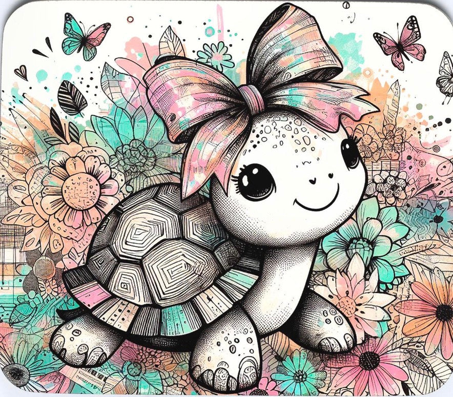 Cute Turtle Mouse Pad