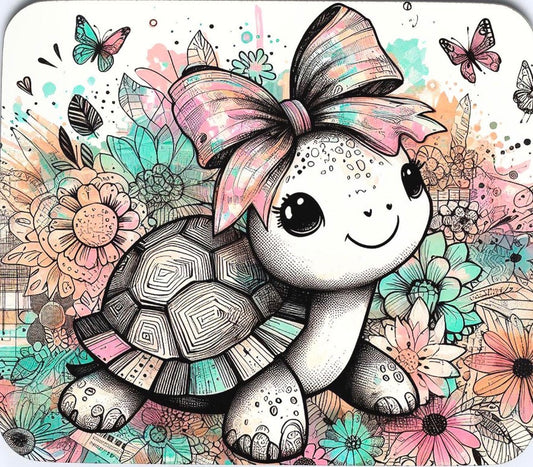 Cute Turtle Mouse Pad