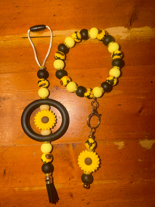 Sunflower Beaded Set