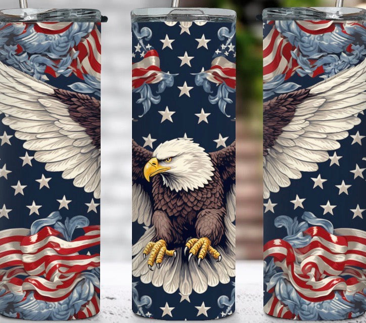 Eagle with Flag