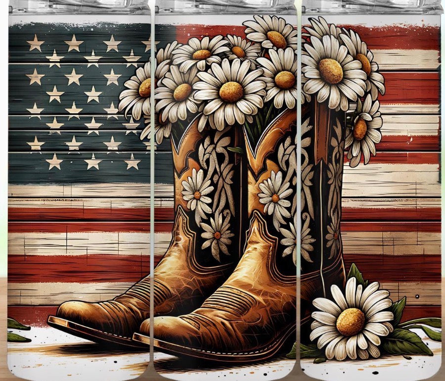 Boots and Flag